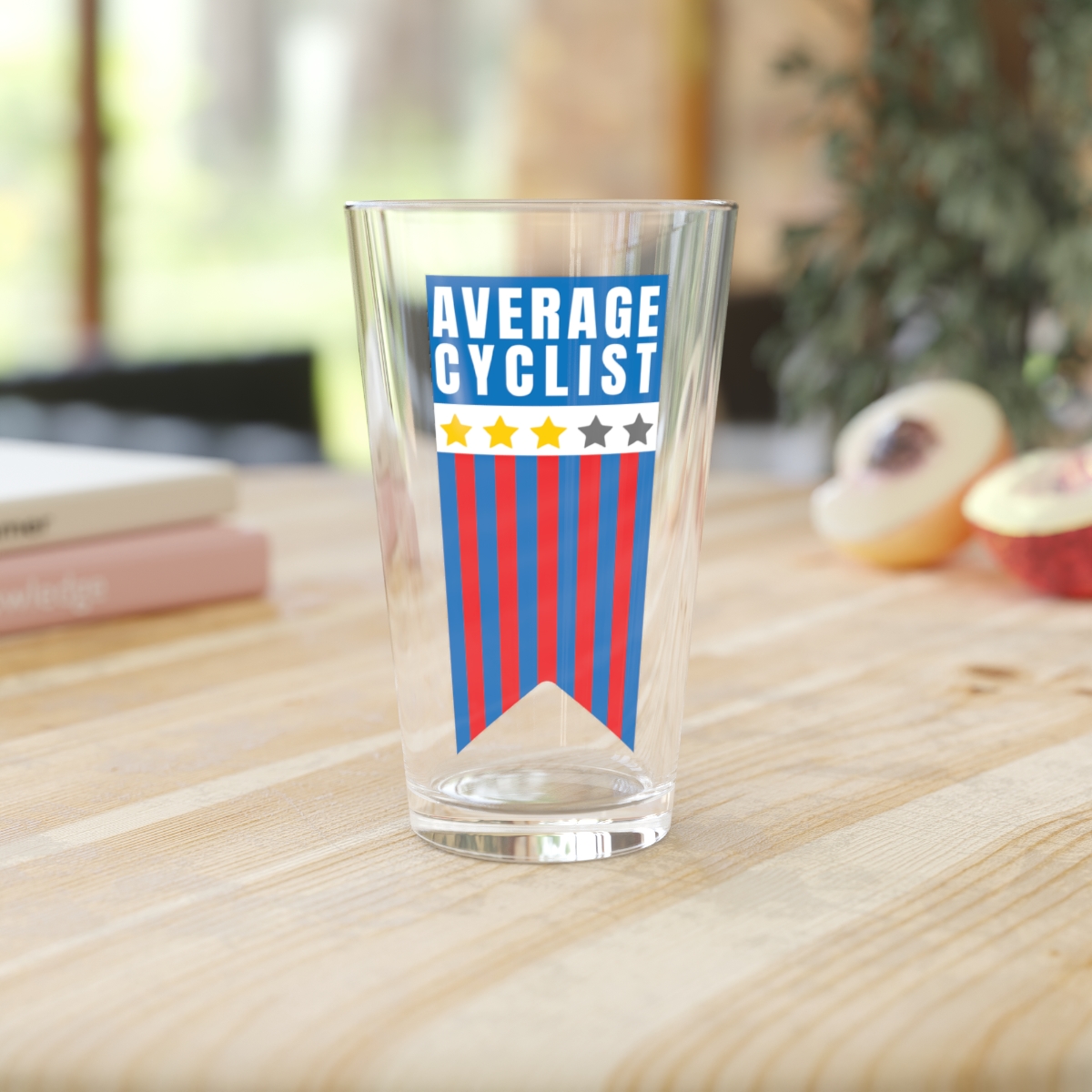 Average Cyclist Pint Glass